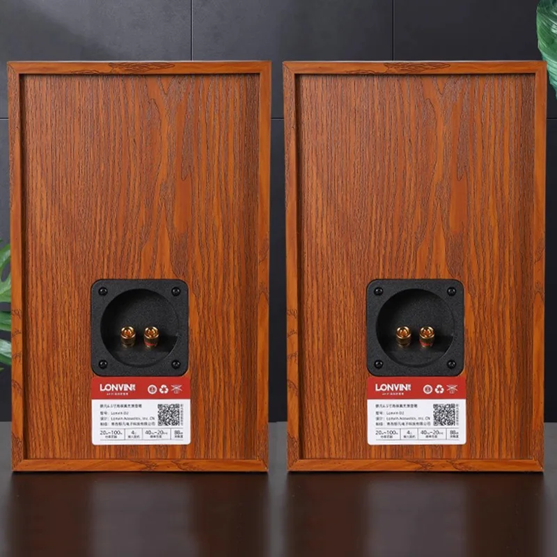 홈 HIFI 65인치 패시브 스피커 100Wx2 출력 전력 2크로스오버 스테레오 오디오파일 북쉘프 스피커 4인치 실크 돔 트위터