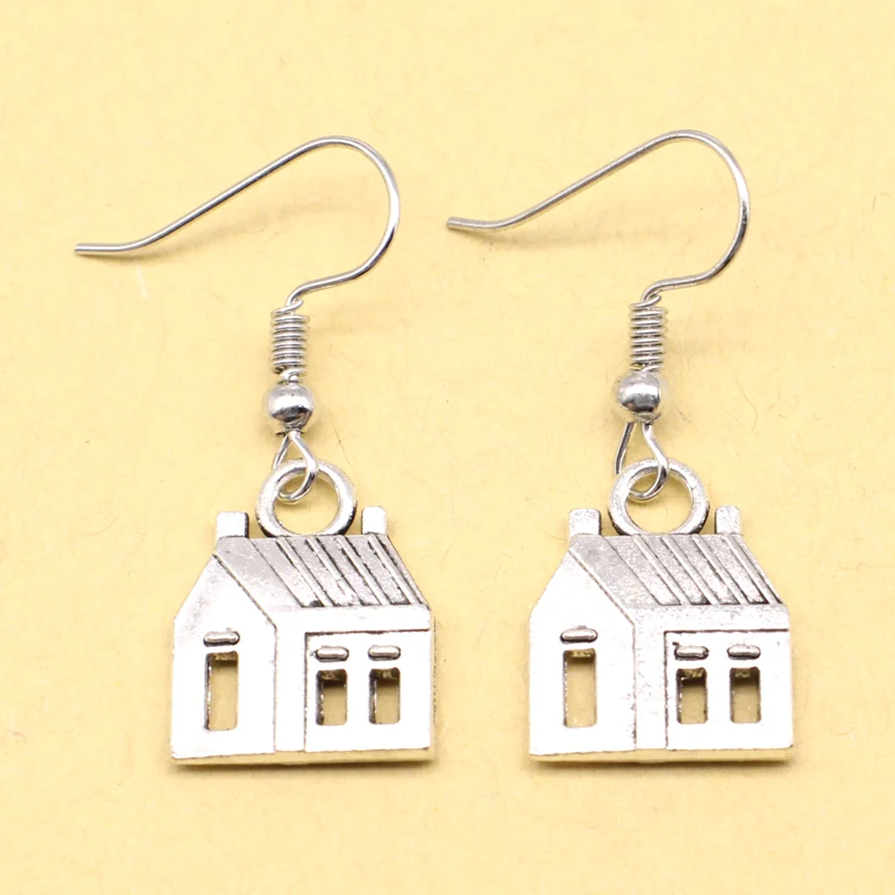 1 Pair 14x17mm House Earrings 2024 Gift For Wedding