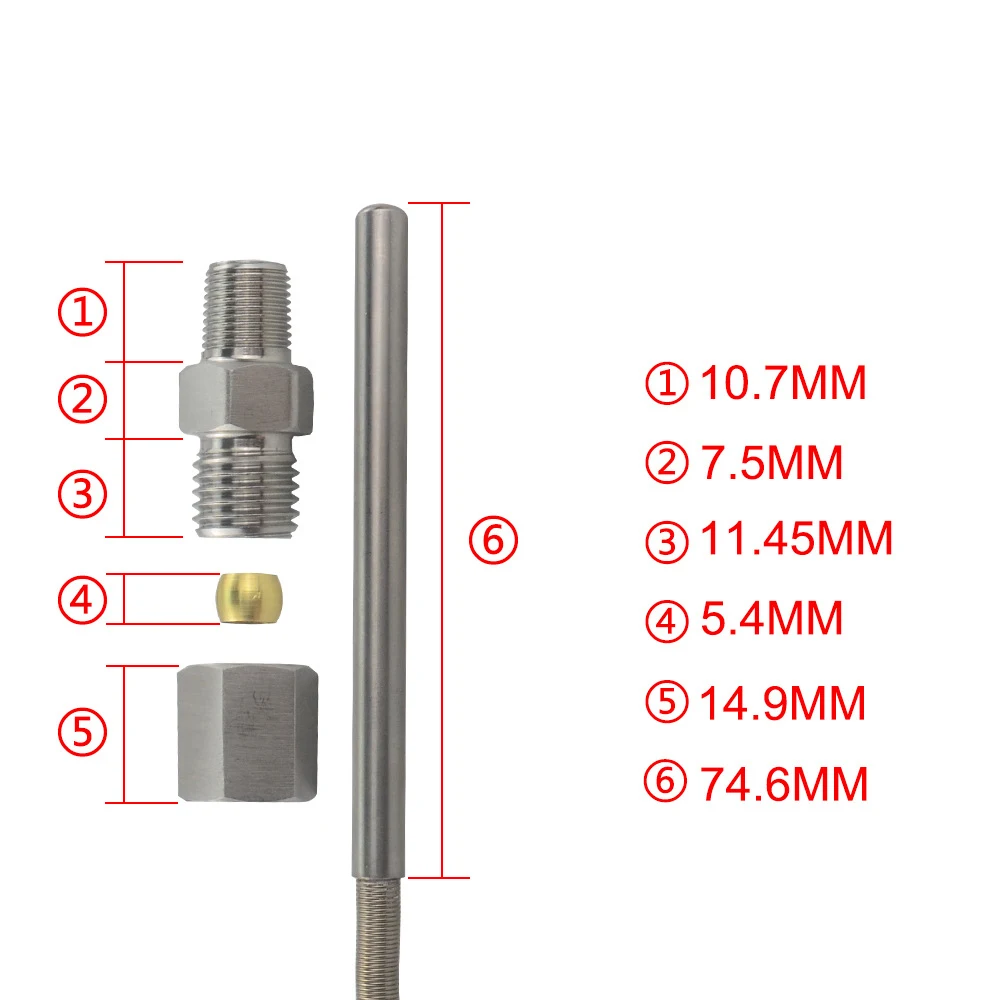 For Exhaust Gas Temperature Sensor Egt K Type Thermocouple Probe Exhaust Temperature Sensor Thread Exhaust Temperature Sensor To
