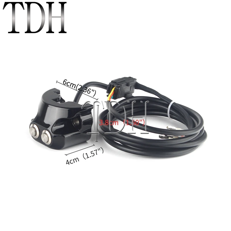 1'' 25mm Handlebar Air Ride Controls Switch 2-Button Cafe Racer For Harley Sportster XL 883 1200 Dyna Street Glide V-Rod Muscle