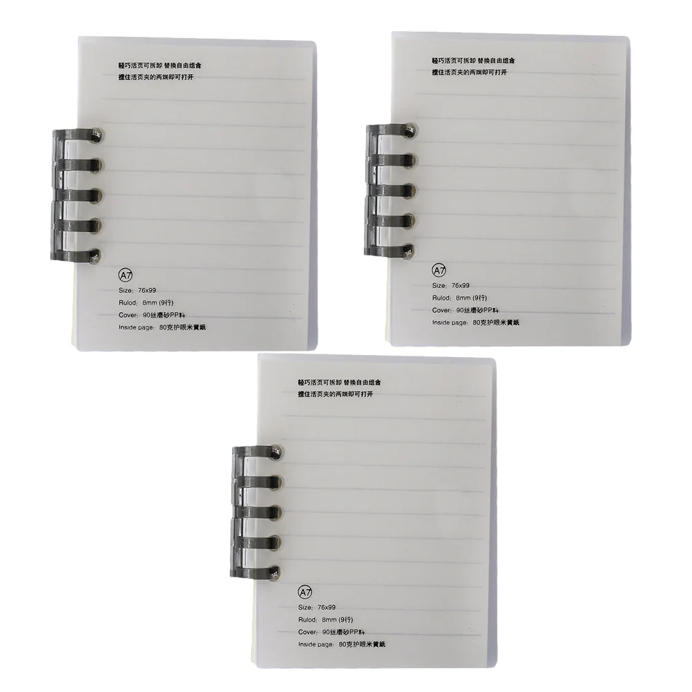 3Pcs Pocket Notebooks English Word Notepads Mini Spiral Notebooks Portable Pocket Diary Vocabulary Practice Notepads Study Memo