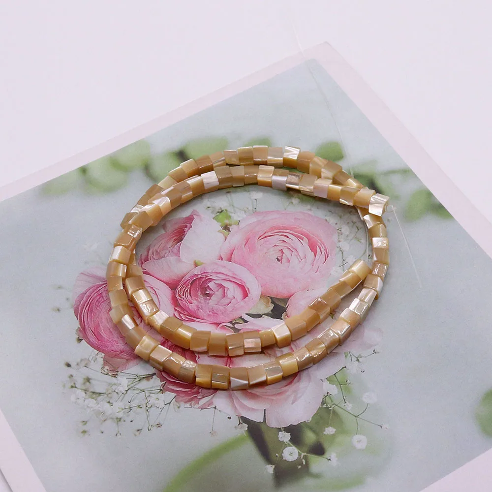 

Beads for jewelry making DIY bracelet necklace earrings accessories Natural shell disc-shaped mother-of-pearl cylindrical beads