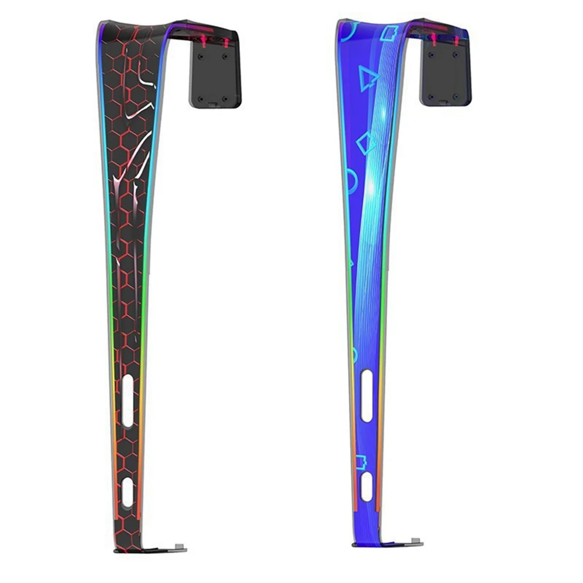 Copertura antipolvere per console di gioco IPEGA per versioni digitali e dischi PS5 Slim con 9 effetti di luce RGB, A