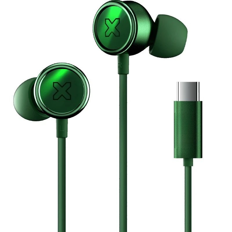 

Touch round head typec interface In-ear noise canceling bass game headset