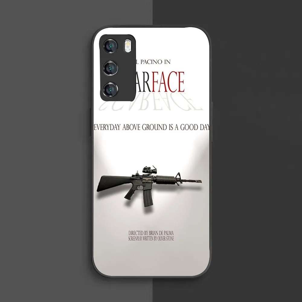 Scarface 1983 filme al pacino caso de telefone para samsung galaxy a52 a12 a51 s21 borda s22ultra s23 s20lite plus ultra preto capa