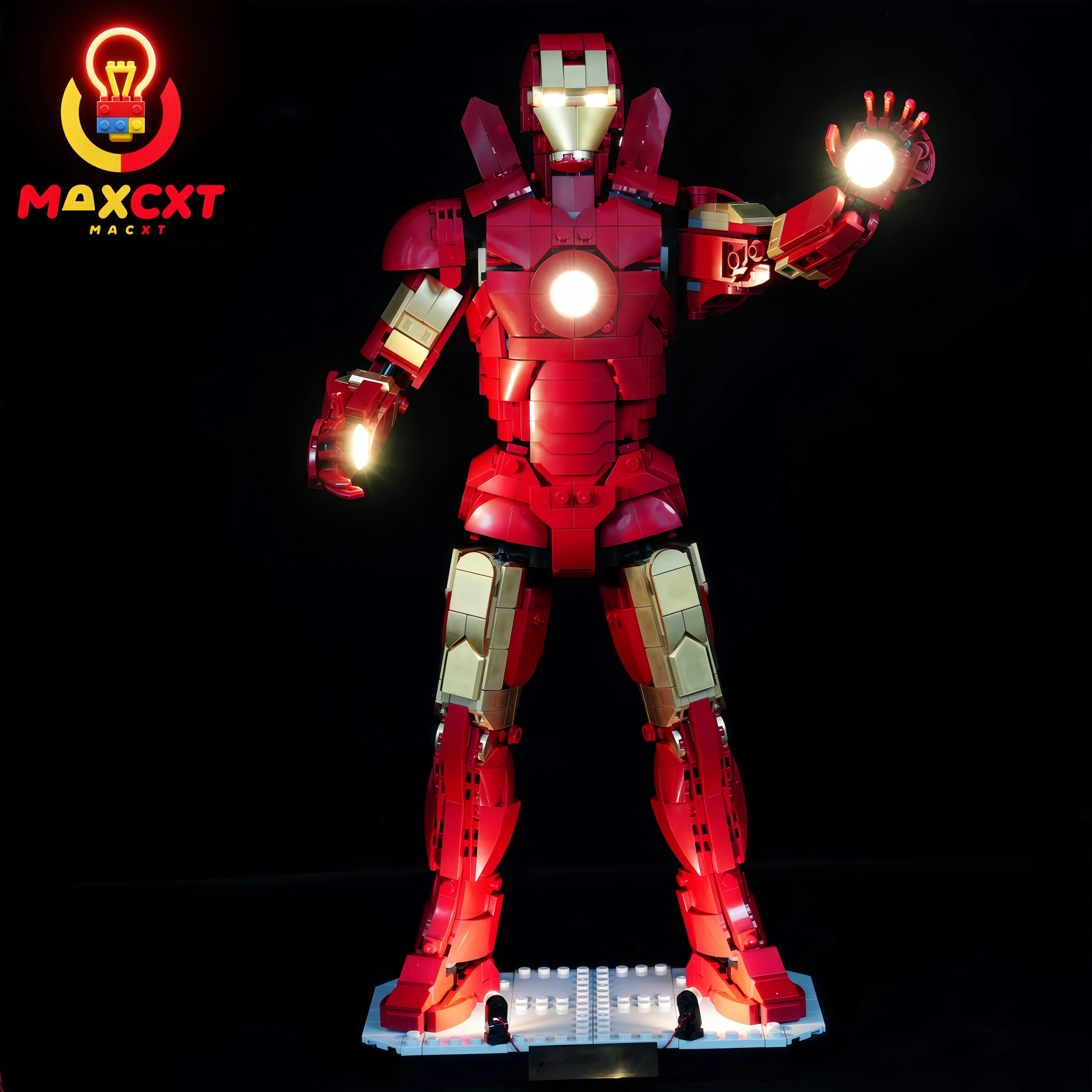 

MAXCXT LED Light For LEGO 76344 Super Heroes Marvel Iron Man Mark 3 Collectors' Edition DIY Decorative Lamp
