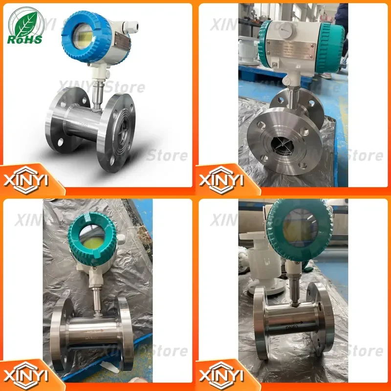 for Factory Digital Modbus RTU 4 Inch High Pressure RS485 Turbine Flowmeter Flange Connection Liquid Oil Fuel Water OEM