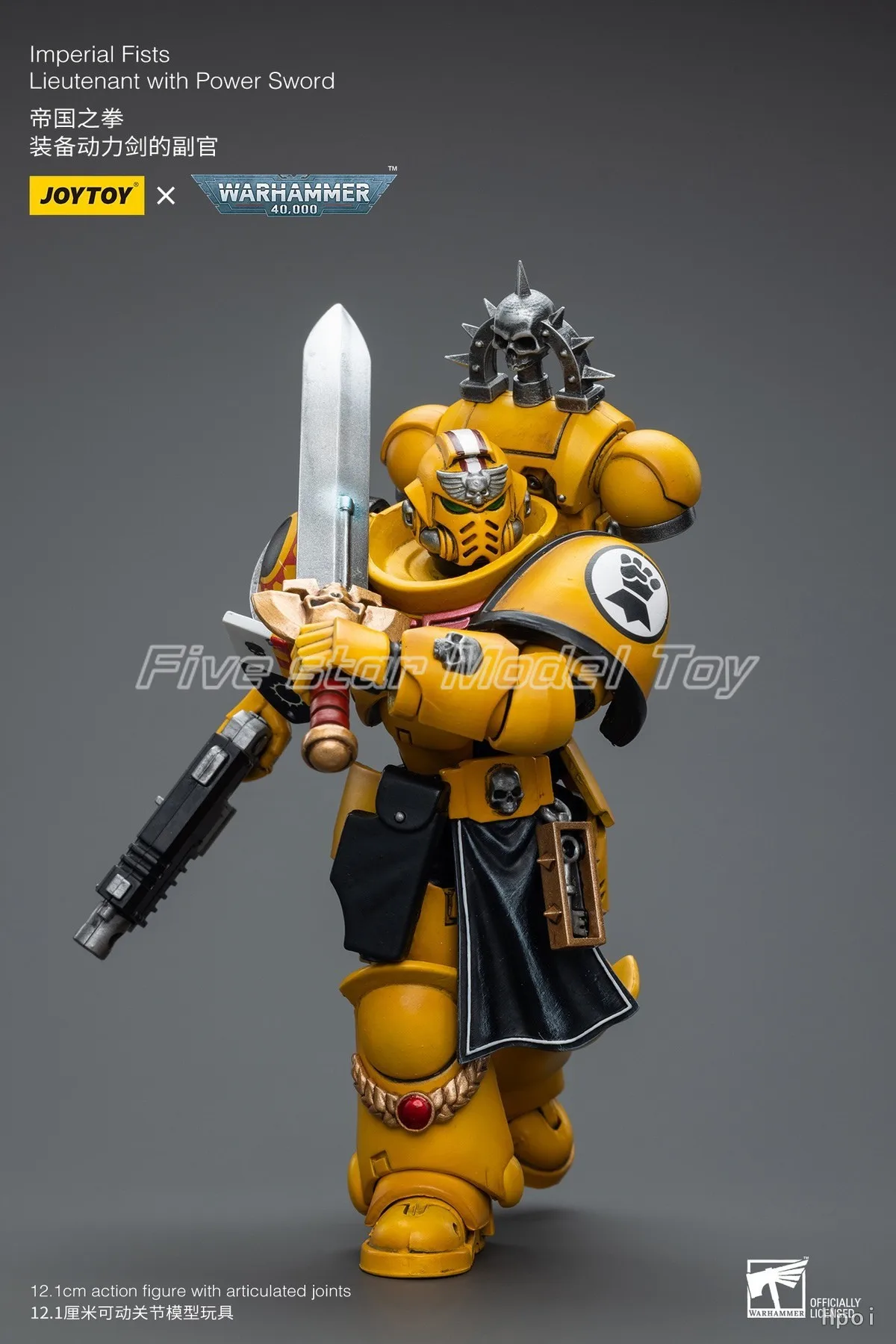 

【FS】 Оригинальный лейтенант JOYTOY Warhammer 40K Imperial Fists с силовым мечом 1/18, фигурки героев, модели аниме, игрушки, подарки