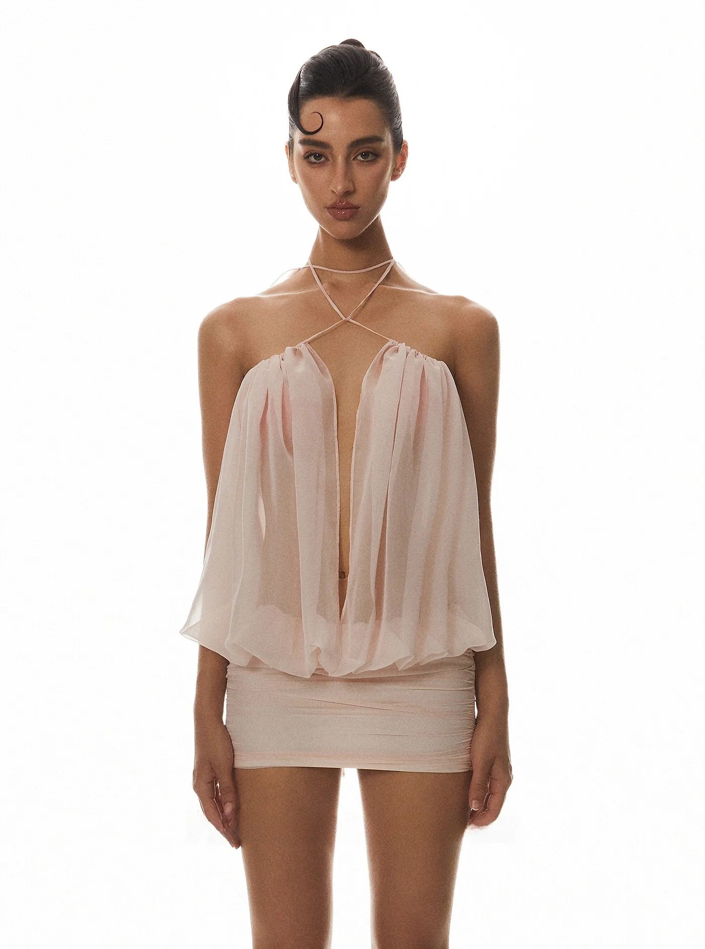 

Lily Million Pure Desire сексуальный телесный розовый Ne Hanging Dr женский пляжный Vaion невидимый телесный ремень Dr летний повседневный