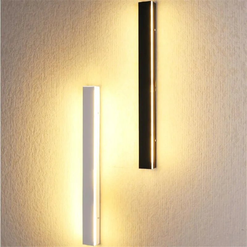 1PCS Outdoor Waterproof IP65 AC85-265V Long Wall Lamp For Garden Porchlight Bedroom Bedside Modern Indoor Lighting