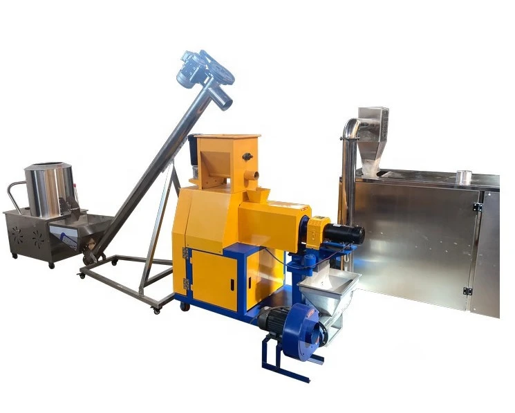 High quality automatic aquatic fish feed pelletizer extruder mill fish feed processing machine