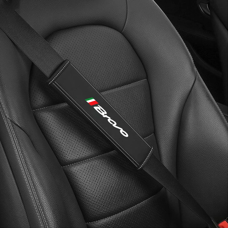 

2 шт. для Fiat Bravo Abarth 500 Tipo FR Punto Ducato Stilo Palio Pondo Nappa автомобильные кожаные чехлы на ремни безопасности аксессуары для интерьера