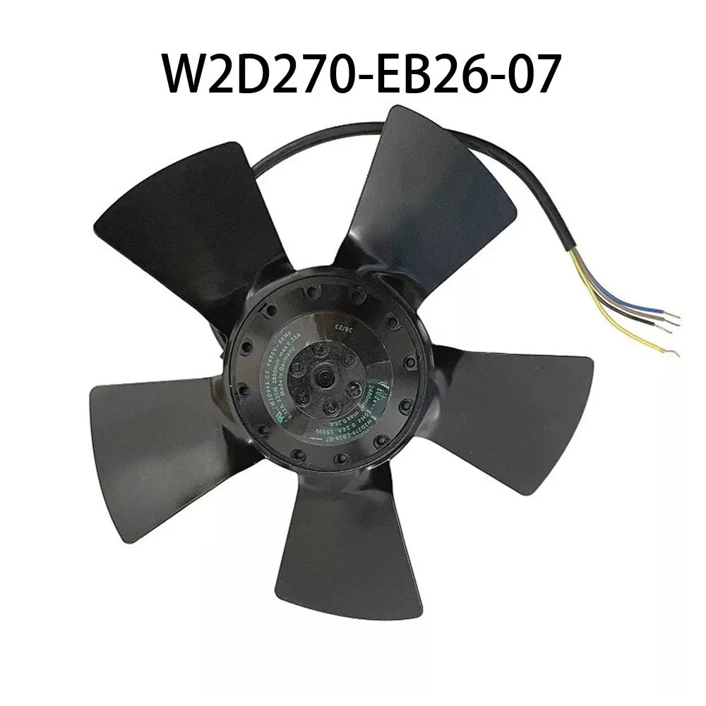 High-Airflow External Rotor Cooling 400V AC 3~0.26A W2D270-EB26-07 Industrial Spindle motor fan