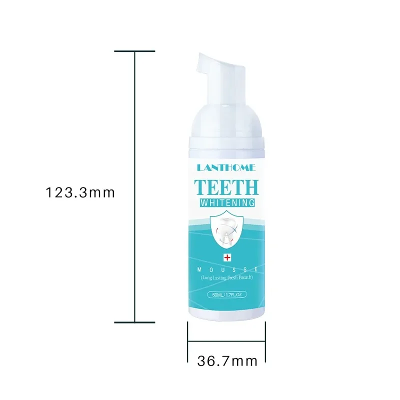 Teeth Whitening Toothpaste Cleaning Mousse Yellow Stains Removal Deep Cleaning Dental Bleaching Tooth Care Products 50ML
