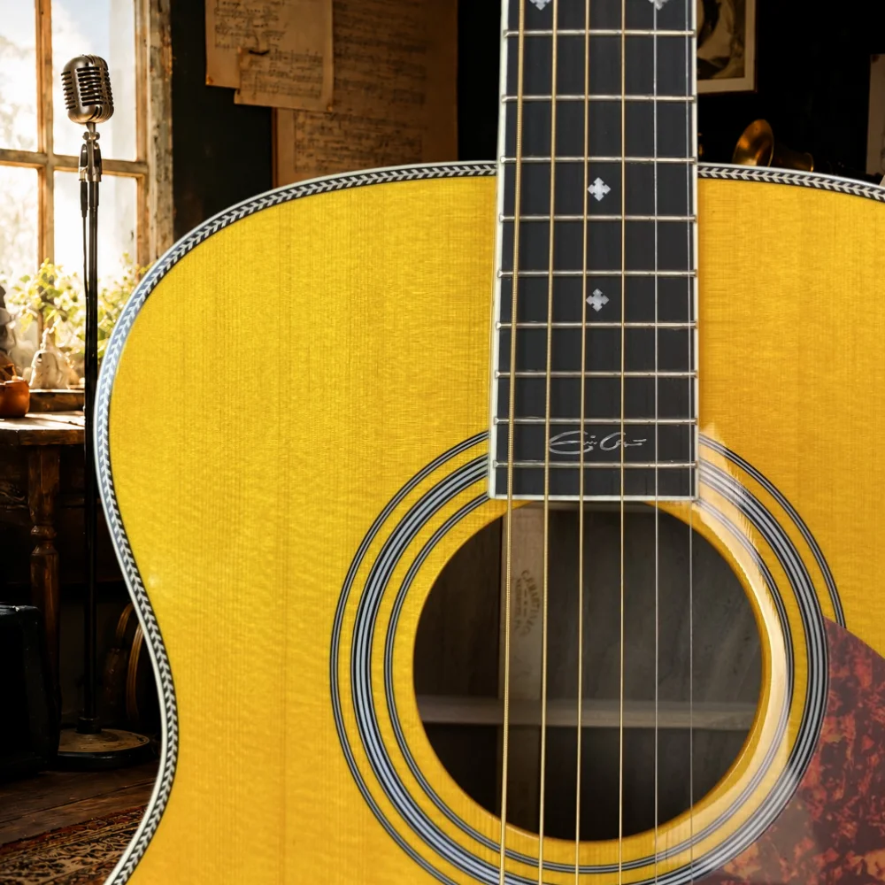 Handmade Acoustic Guitar OM28 Spruce Top Rosewood Fingerboard 20 Frets Bone Nut Rosewood Fingerboard for Professional Music Performance view 6