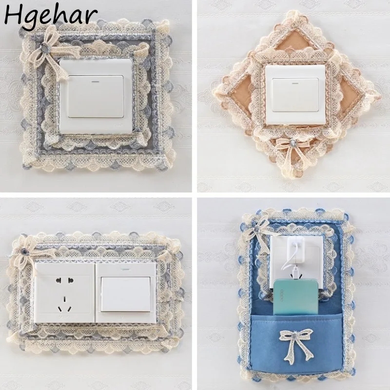 European Style Switch Covers Lace Luxury Household Decoration Designed Wall Socket Cover Fashion Modern Protector Creative Ins