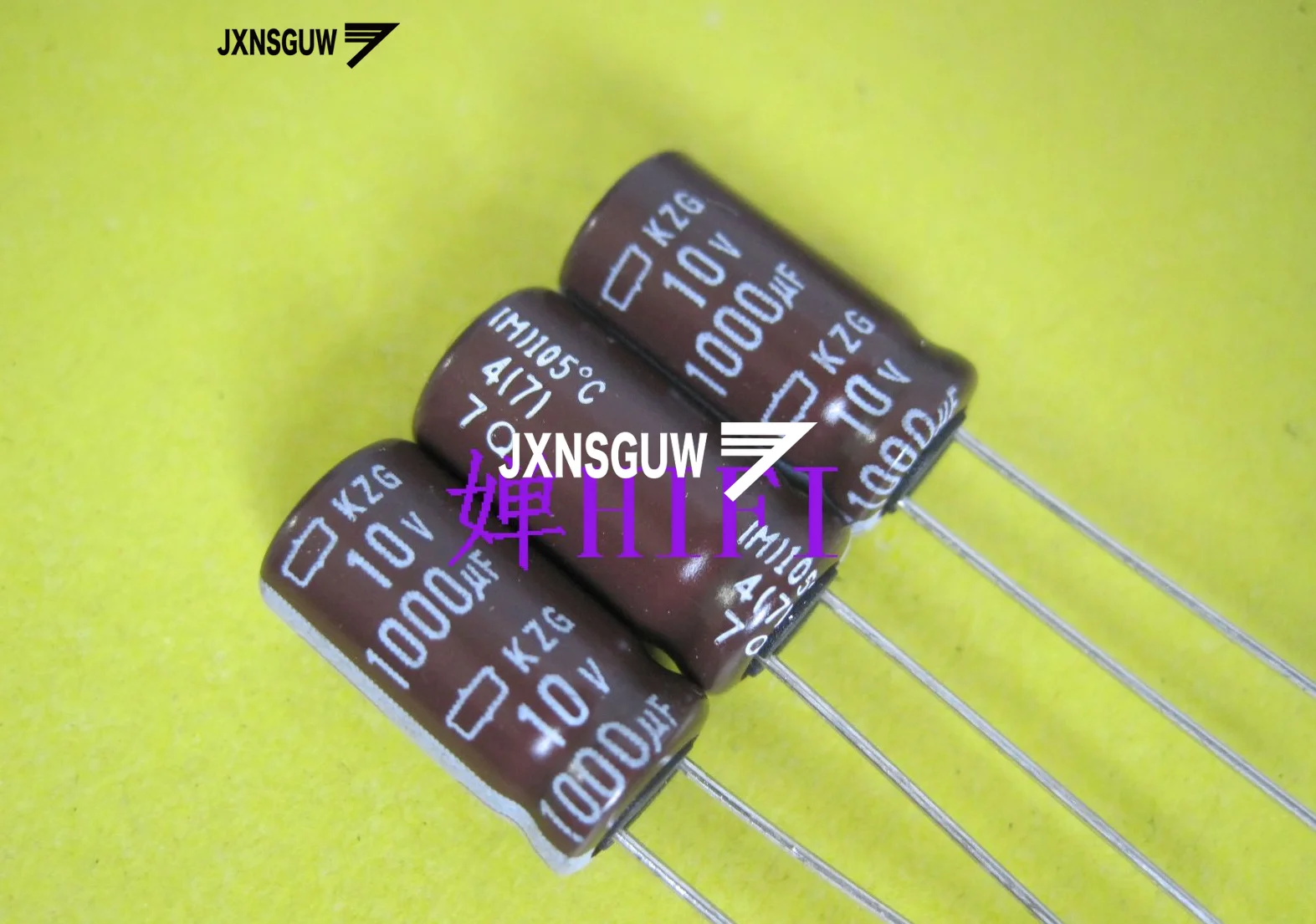 

20PCS NIPPON KZG 10V1000UF 8X15MM NCC Aluminum electrolytic capacitor 1000UF/10V CHEMI-CON 105 degrees 1000uF 10V