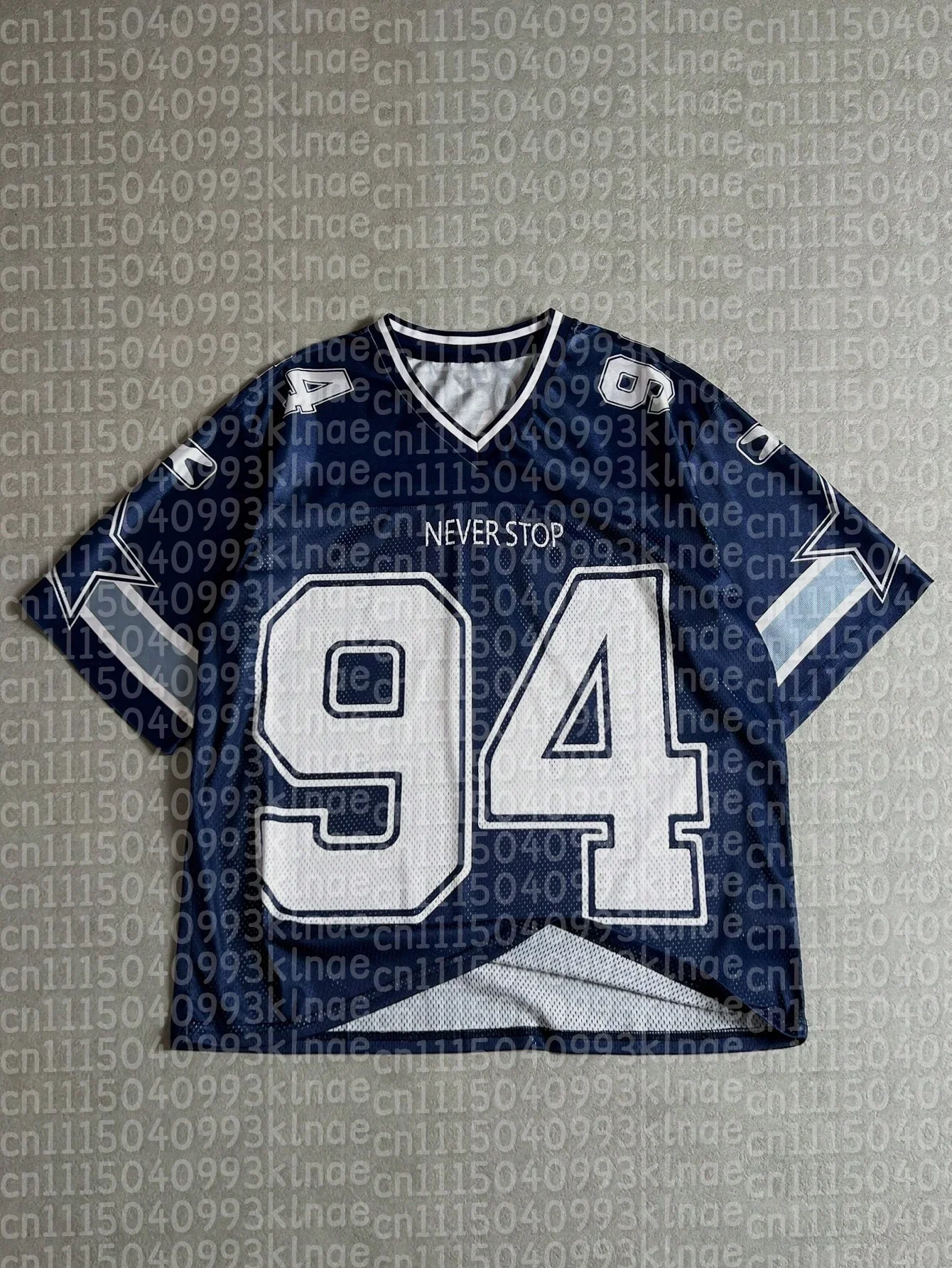 Dallas Star American Football Jersey 94 Navy Blue Family Matching Outfits Men Women Kids Retro Mesh Soccer Shirts Training Suit