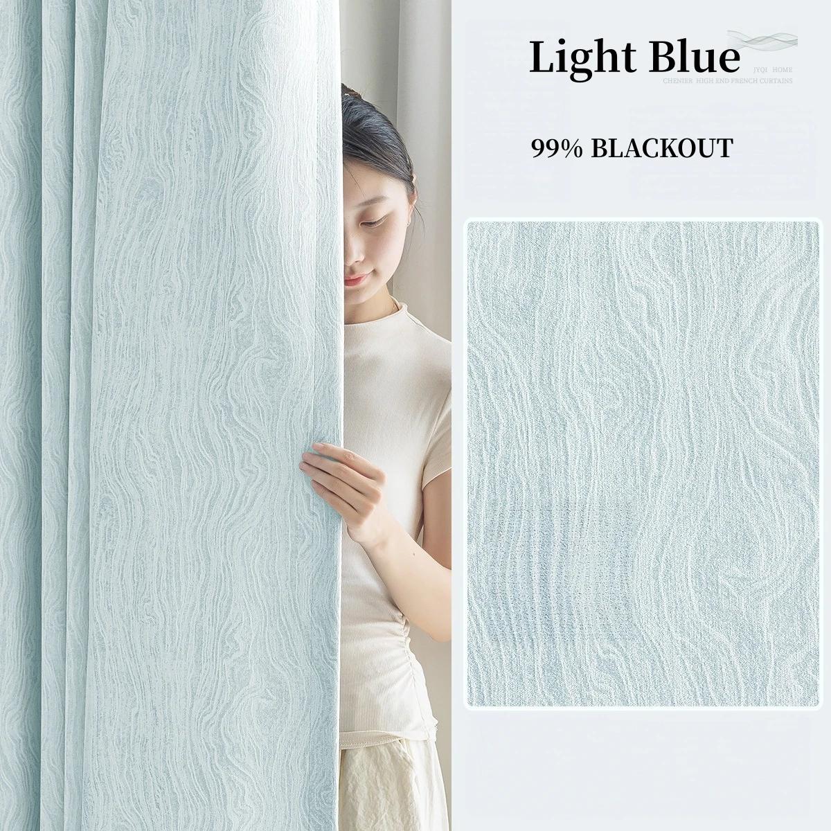 Custom Made Extra Long 95% Blackout Curtain Chenille curtains for Window Living Room Bedroom Jacquard Curtain