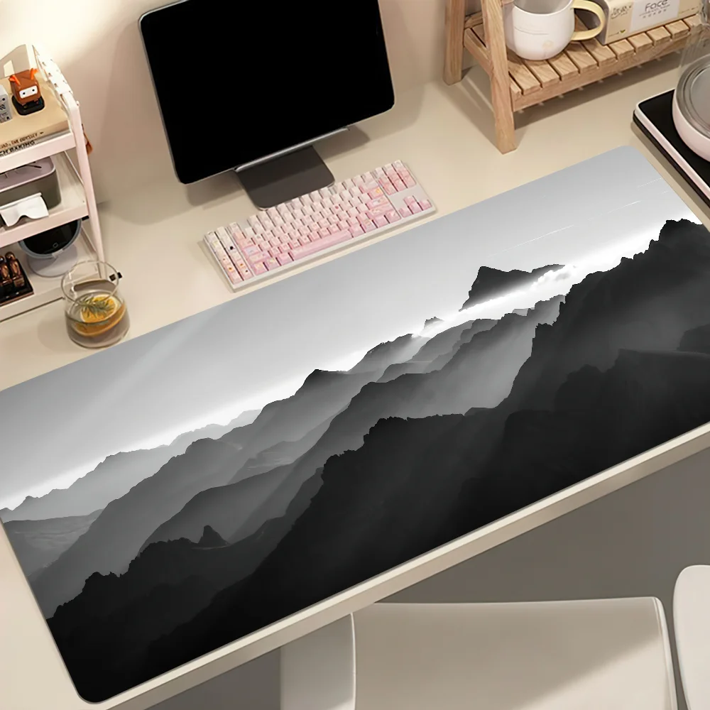 

Minimalist Gray Mountains Mouse Pad Non-slip Thickened MousePad Student Gaming Cushion Large Writing Lockedge Office