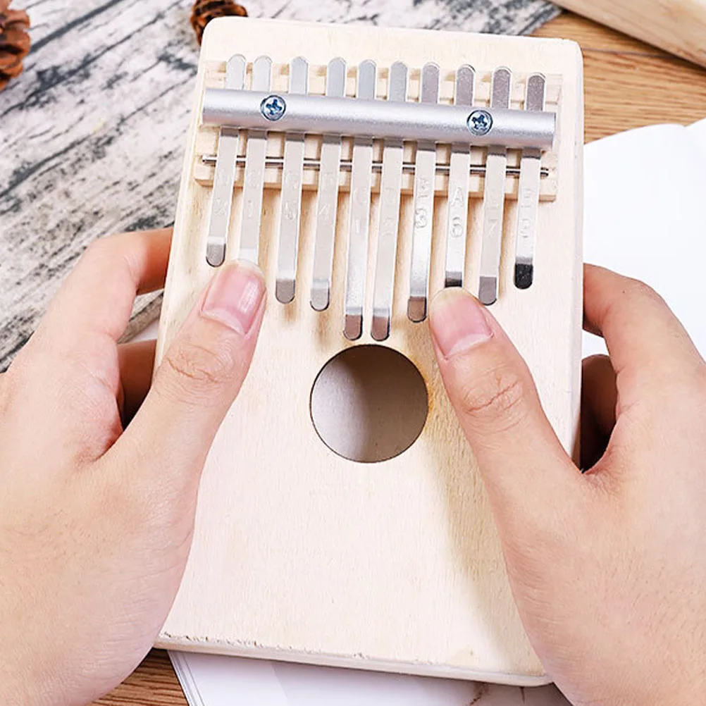 

1Set Blank Kalimba DIY Kit Wooden Thumb Piano for Painting Graffiti Handmade Music Instrument Beginner Kids Art Craft Material