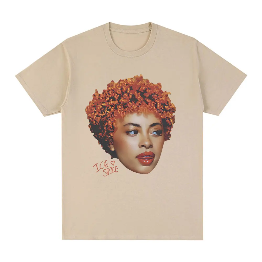 Rapper Ice Spice Graphic T Shirt Men Women's Fashion Hip Hop Street Style T-shirt Summer Casual Short Sleeve Oversized T-shirts