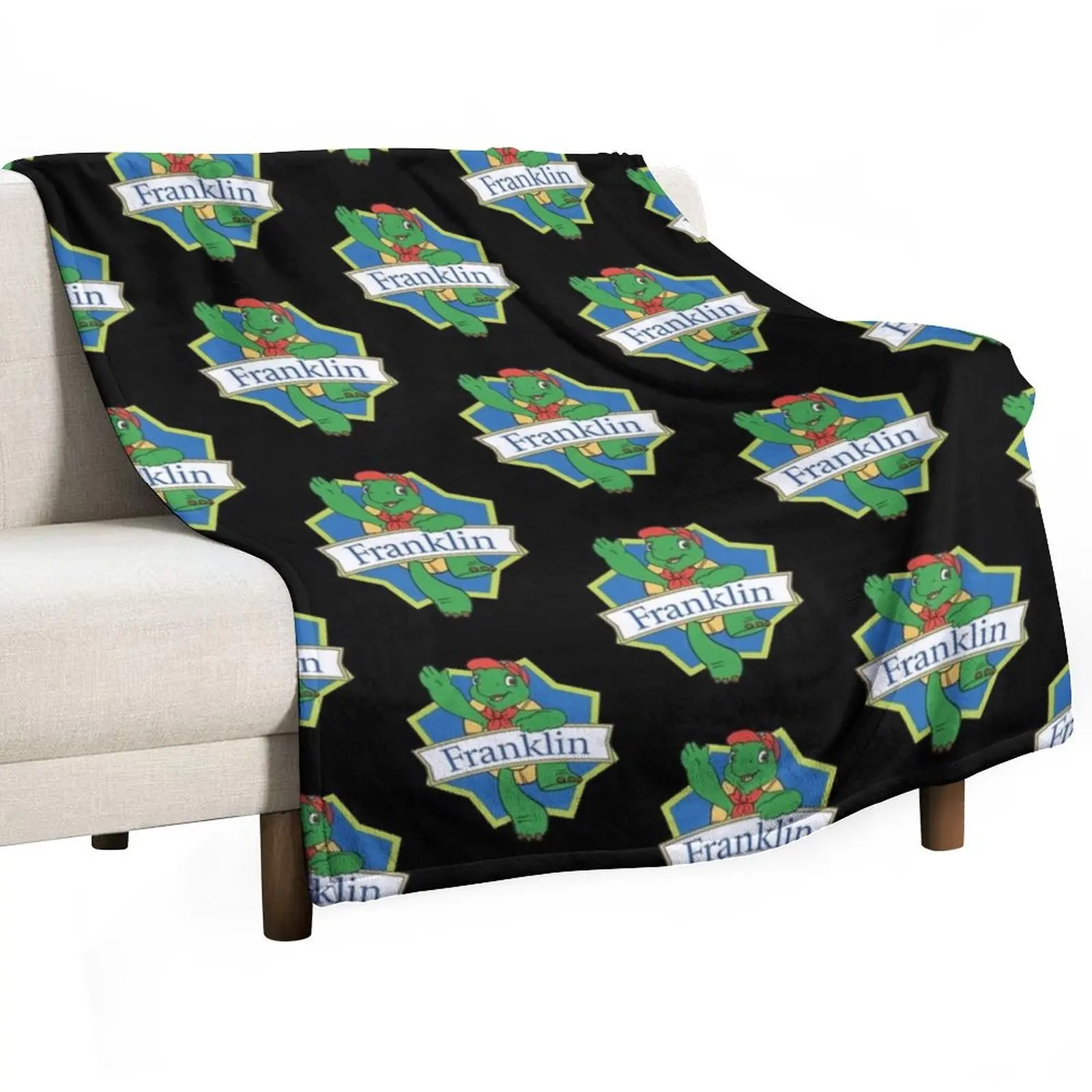 Franklin The Turtle Throw Blanket Cute Plaid decorative for babies Blankets