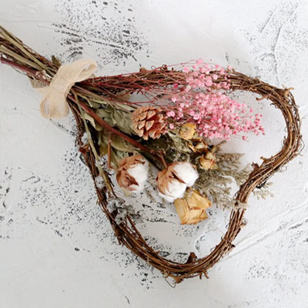 

Love Vine Wreath Ring DIY Grapevine Hearts Decorating Wedding Craft Base Vines Christmas