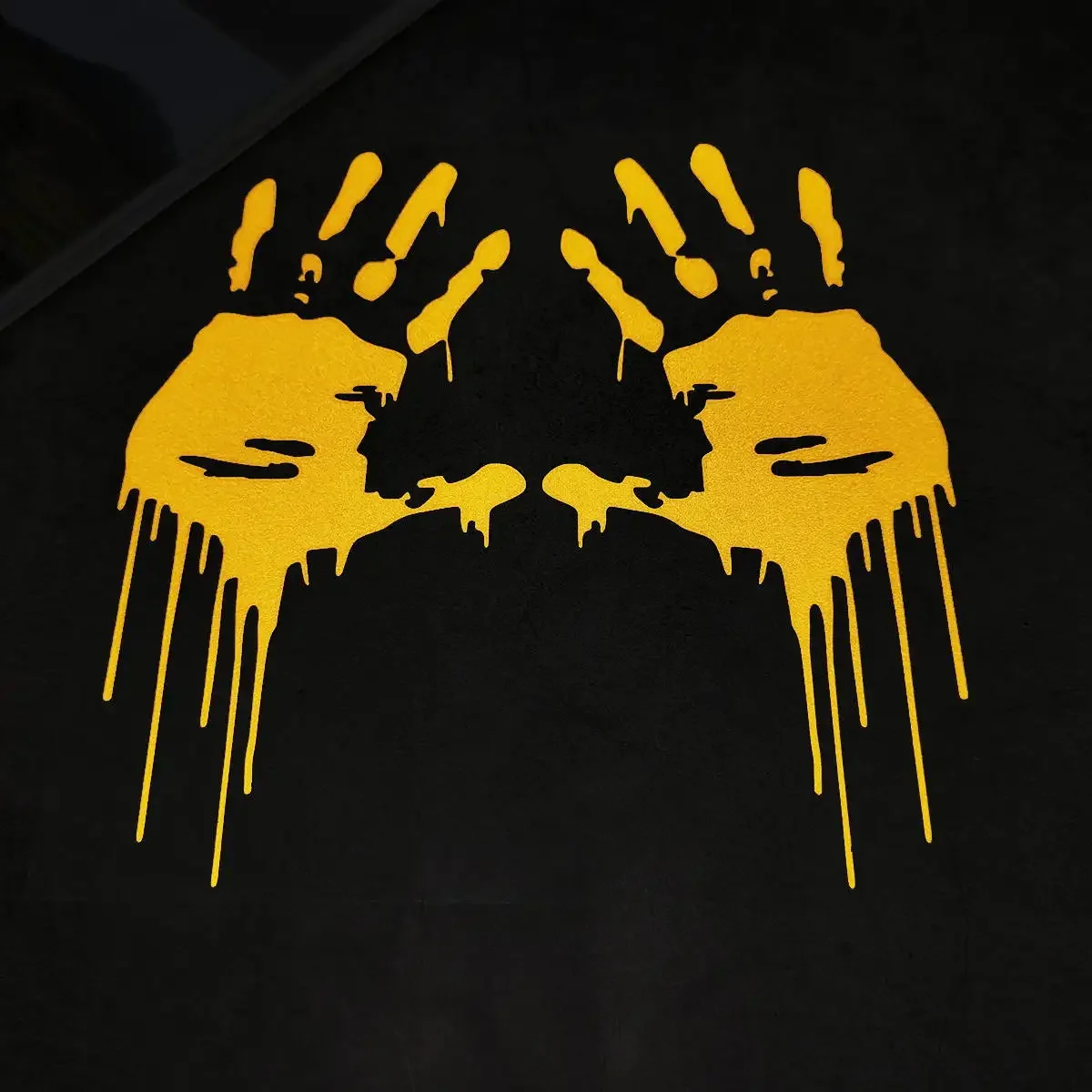Horror Halloween Blood Handprint Reflective Car Stickers Decor Moto Car Body Helmet Windshield Fuel Tank Vinyl Decal Accessories