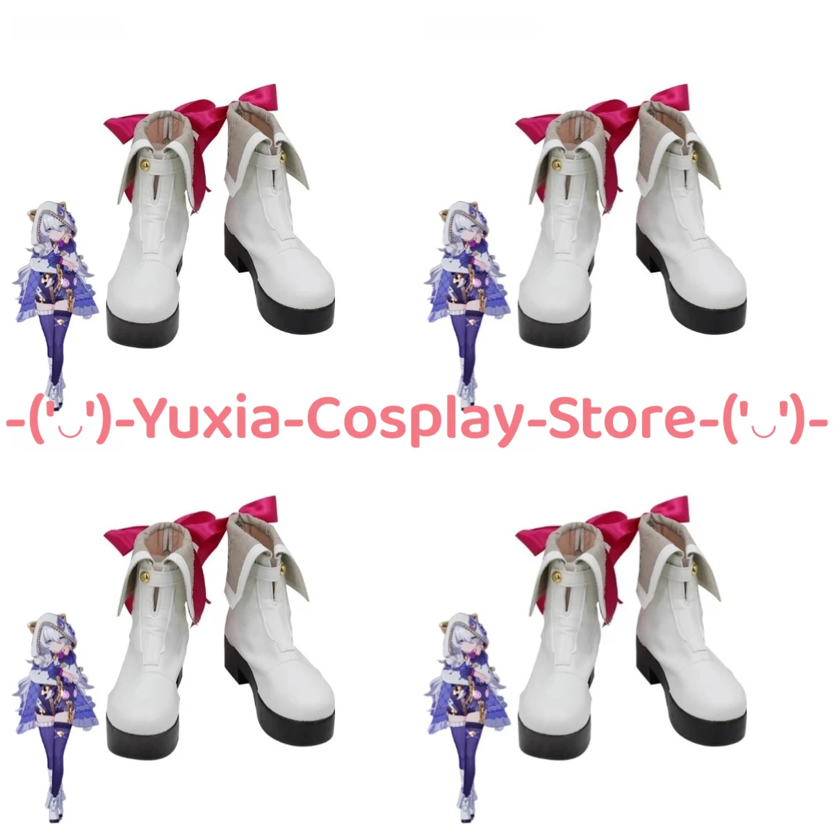 

Юксиакосплей! Honkai Impact 3rd Theresa обувь для косплея, реквизит для игрового персонажа, ботинки из искусственной кожи, карнавальный костюм на Хэллоуин