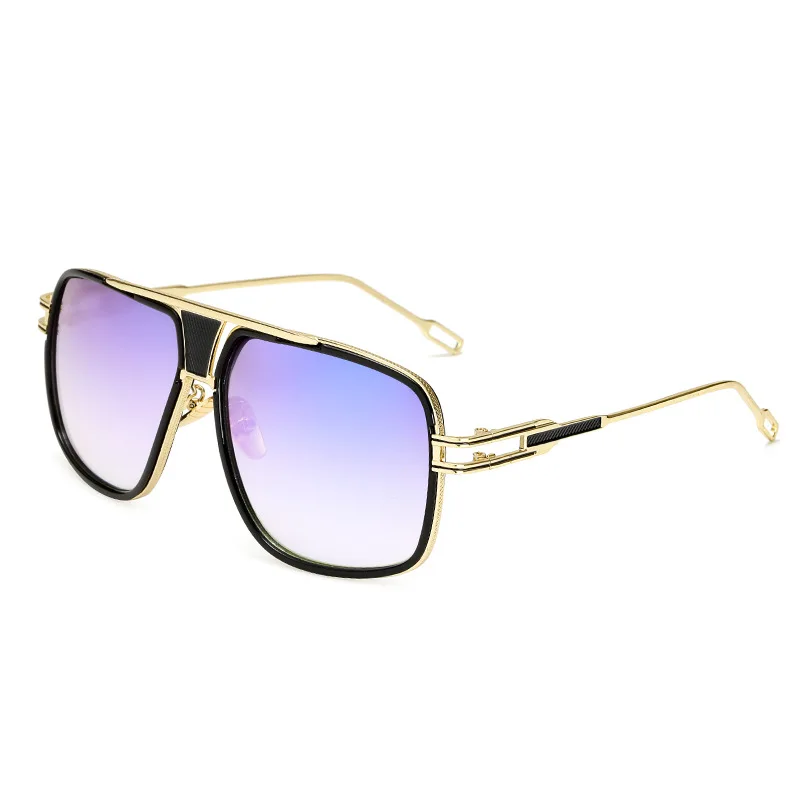 

Модные мужские солнцезащитные очки в металлической оправе в стиле ретро для пары F Eyes с круглым лицом, поляризационные, удобные, спортивные, Personali Faion Sungla...