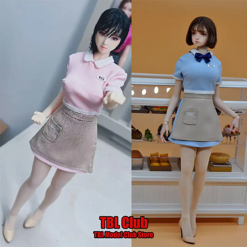 

In Stock 1/6 Female Soldier Waiter Clothes Set Hotel Baking Restaurant Work Apron Shirts Clothes Fit 12inch Action Figure Doll