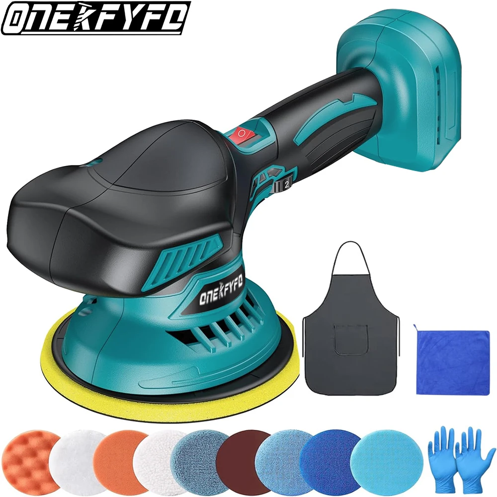 

Cordless 6 Gears Car Polisher Electric Polisher Automobile Car Polishing Sealing Glaze Power Machine for Makita 18v Battery