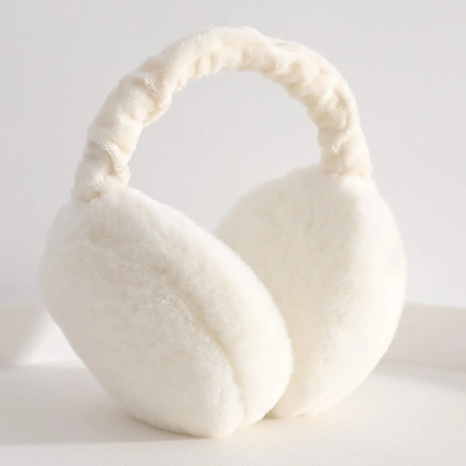 Novo engrossado macio de pelúcia orelha mais quente inverno quente earmuffs moda cor sólida capa de orelha proteção fria orelha-muffs dobrável earflap