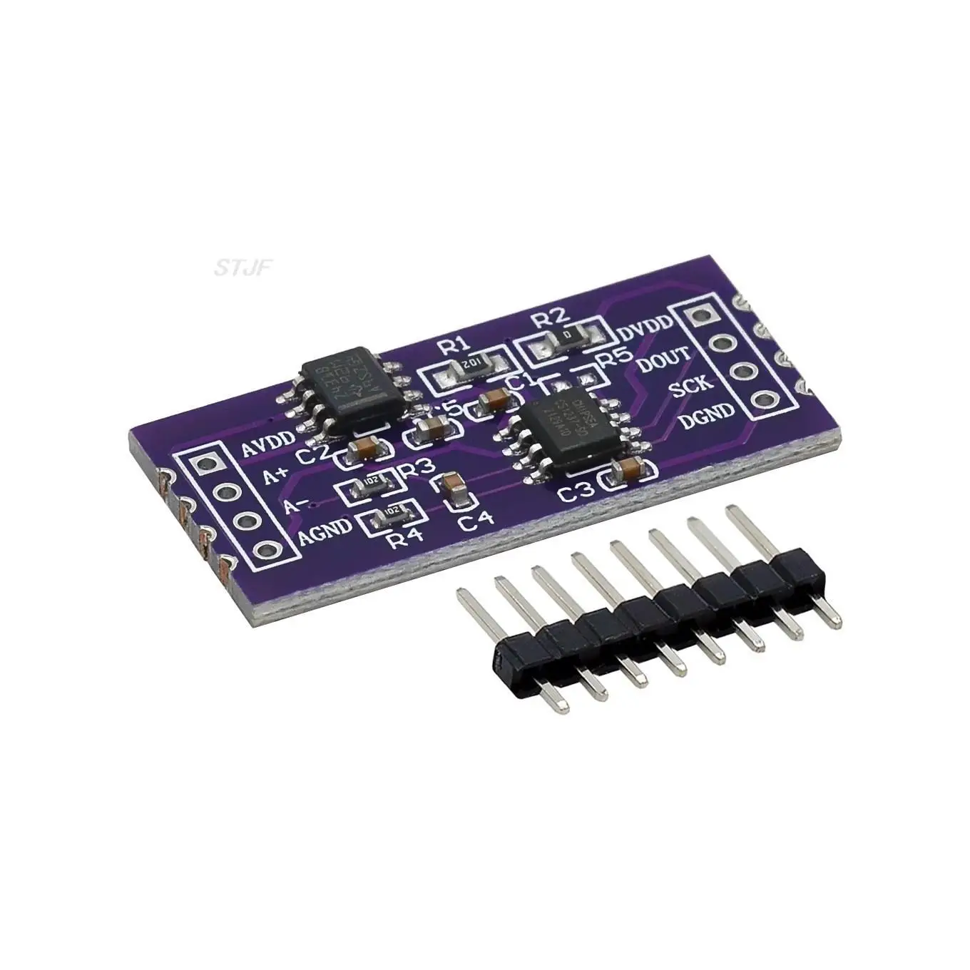 CS1237 24-bit ADC module onboard TL431 external reference chip single-channel weighing sensing 24bit