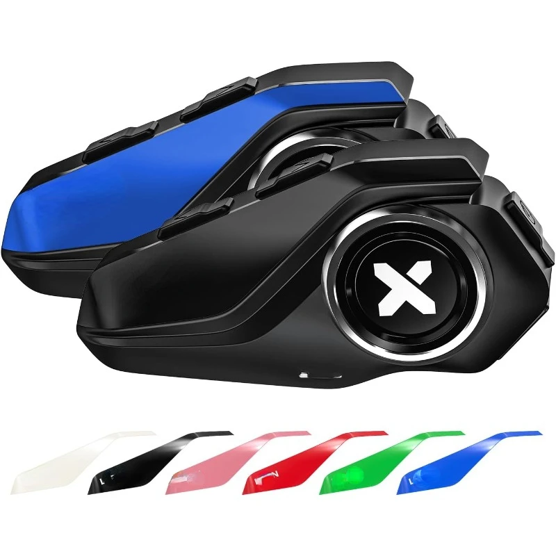 

G2P Motorcycle Helmet Bluetooth Headset, Group Intercom Communication Systems, FM Radio/ 6 Shells/Universal Pairing/Private