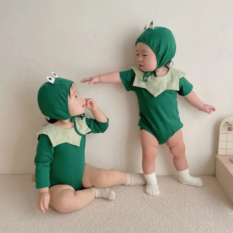 Baby Frog Costume Romper Bodysuit for Girls Boys Infant Photography Birthday Party Fancy Dress 0-24M Spring Summer MS26589