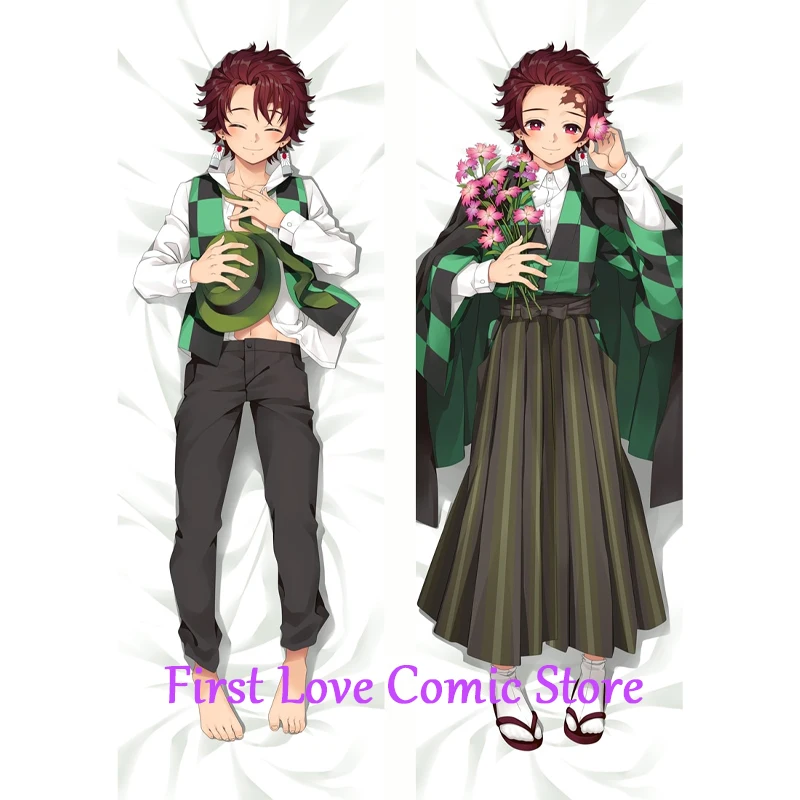 

Dakimakura Anime Pillow Case Tanjiro Kamado Pillow Cover Halloween Christmas Decoration 2023