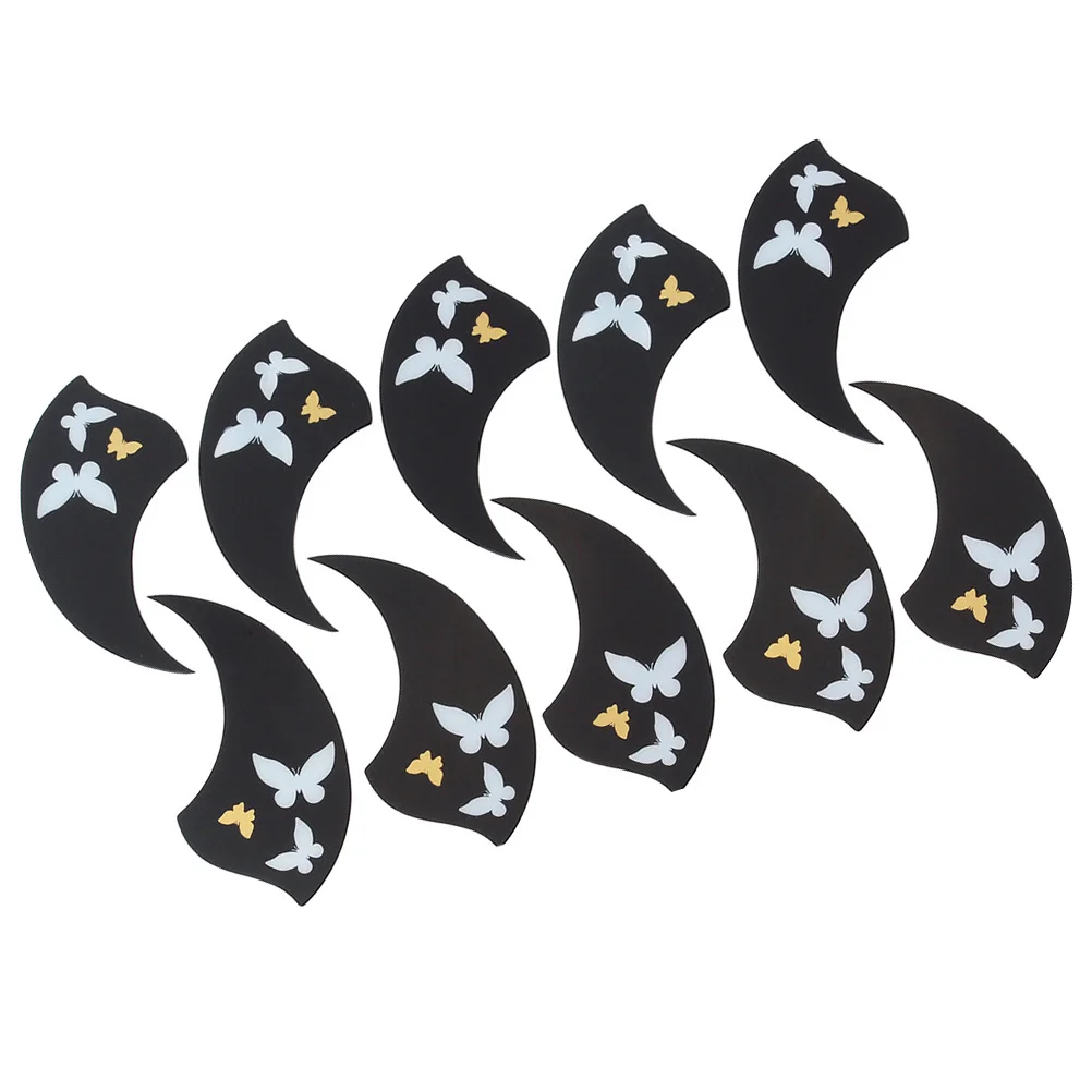

10Pcs Butterfly Ukulele Pickguard Anti-Scratch Durable Protective Sticker Creative Decor Guard Accessory Ukulele Pickguard