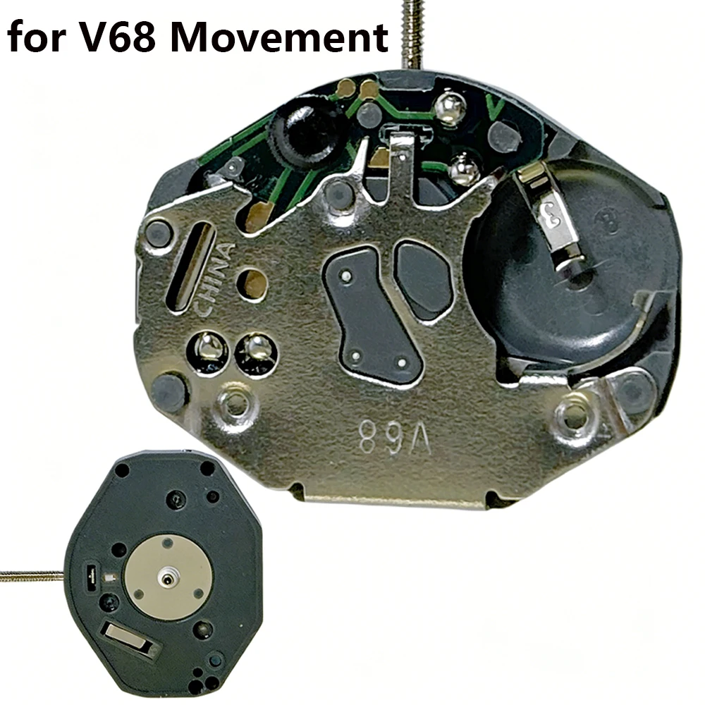 

For V68 Watch Movement Replacement Three-Hand Without Date V68 Quartz Movement Watch Accessories