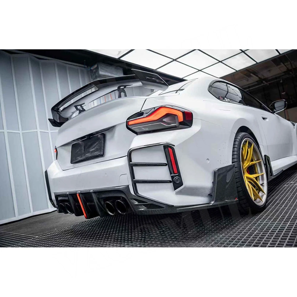 

VACOMUL Carbon Fiber Rear Diffuser Lip Aprons for BMW G87 M2 2023+ FRP Back Bumper Guard Car Styling Rear Exterior Accessories
