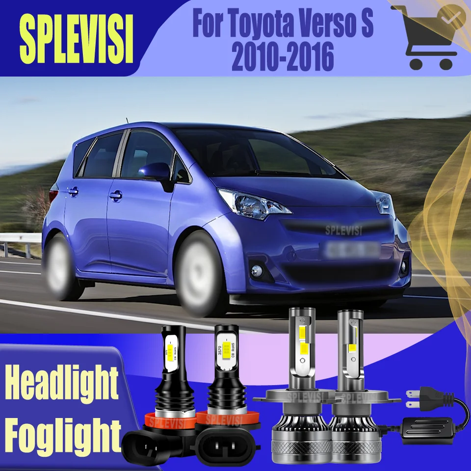 

LED Headlight/Foglight Nighttime safety Durable Dust-proof Shockproof For Toyota Verso S 2010 2011 2012 2013 2014 2015 2016