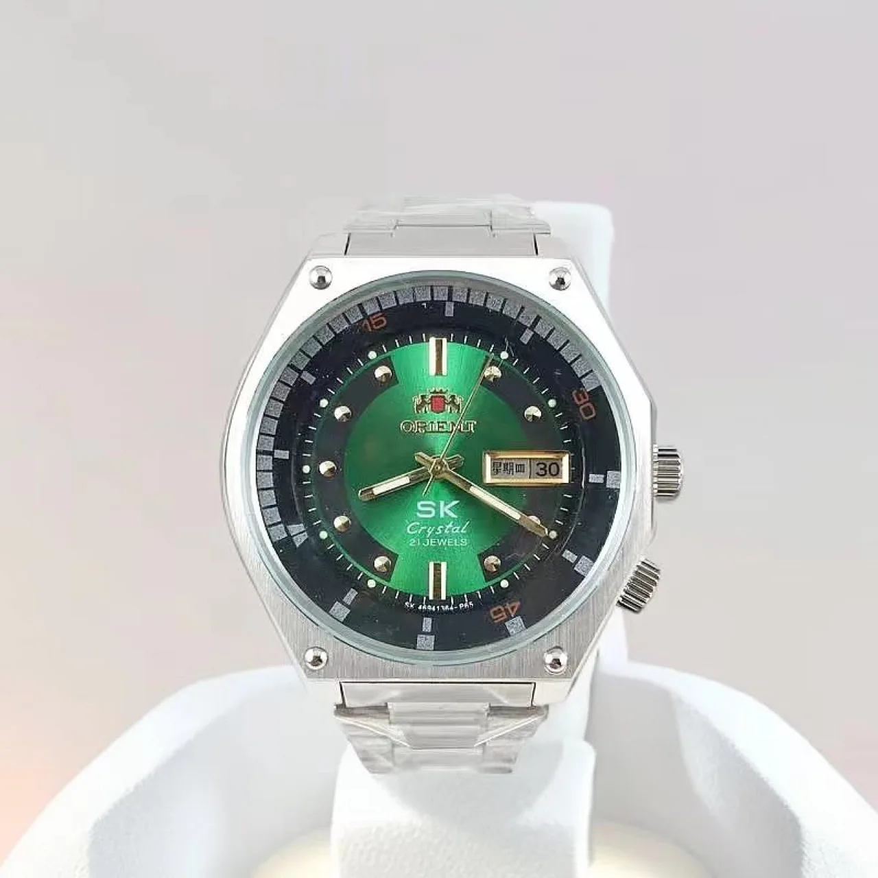 Zegarek mechaniczny Orient, męski zegarek mechaniczny, wyświetlacz z podświetleniem nocnym, wodoodporny zegarek automatyczny mechaniczny.