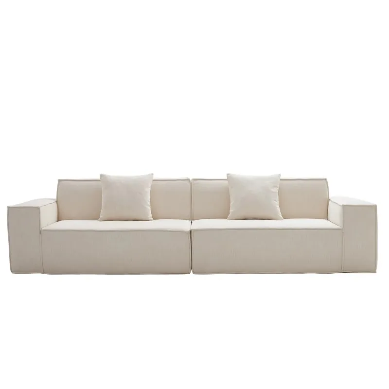 

Fabric sofa living room simple modern small apartment sofa cotton and linen no-wash technology cloth compression sofa combinatio