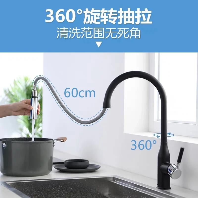 

Pull-out Faucet, Vegetable Basin, Kitchen Faucet, Rotating Commercial