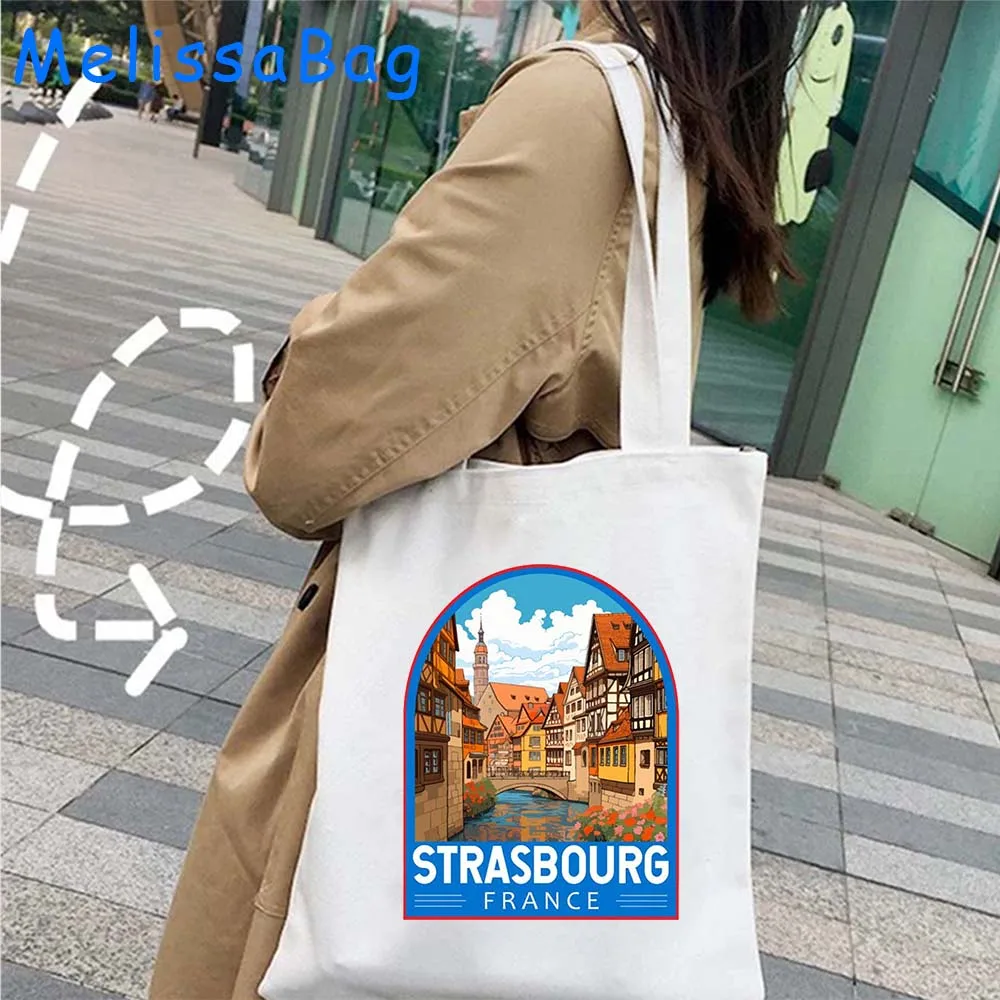 Seoul Budapest Amalfi alupon Ibiza milano italia svizzera Rio De Janeiro Seville paris Vienna Emblem Tote Bag Eco Handbag