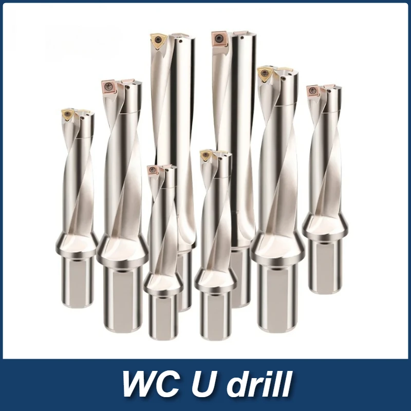 

WC Series Indexable drill U drill bit 10mm-50mm 2D 3D 4D 5D Bites WCMX WCMT Insert Metal Drill Bits Machinery Lathe CNC cooling