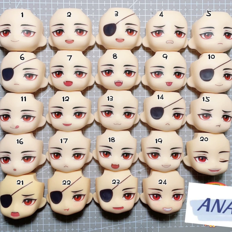 Hua Cheng Ob11 Face TGCF Tian Guan Ci Fu GSC YMY Clay Man Water Sticker Handmade Faceplate  Anime Game Doll Accessories