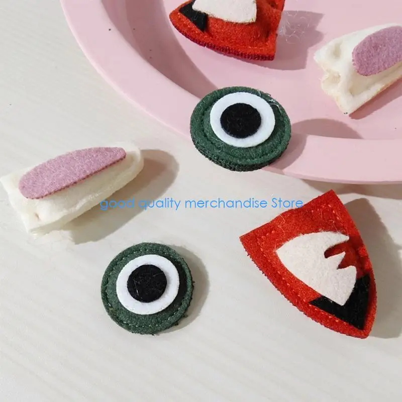 Y5JD 10 أزواج أرنب/ثعالب الأذن يزين DIY بها بنفسك قفازات الأوشحة الملابس بقع الخياطة