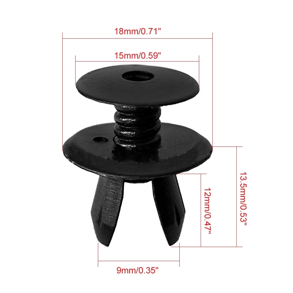 50pcs For VW /Volkswagen T4 T5 Transporter Eurovan Trim Panel Lining Fixing Clips 9mm 70186729901C